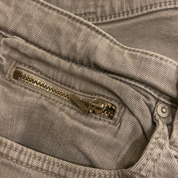 Gray Casual Pants AG Adriano Goldschmied The Stevie ankle zip size 32R - Picture 6 of 10